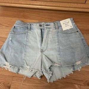 Abercrombie high rise cutoff shorts